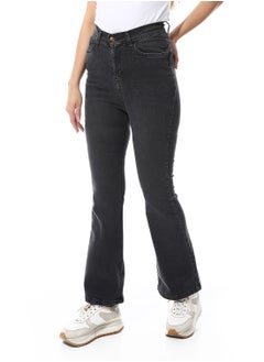 Andora Denim Flare Leg Casual Jeans_Grey  - Image 2