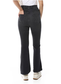 Andora Denim Flare Leg Casual Jeans_Grey  - Image 3