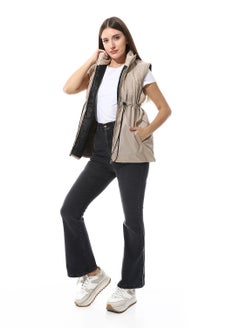 Andora Denim Flare Leg Casual Jeans_Grey  - Image 5