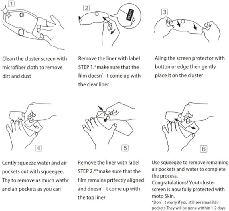 DEMULAX Motorcycle Dashboard Screen Protector - Image 3