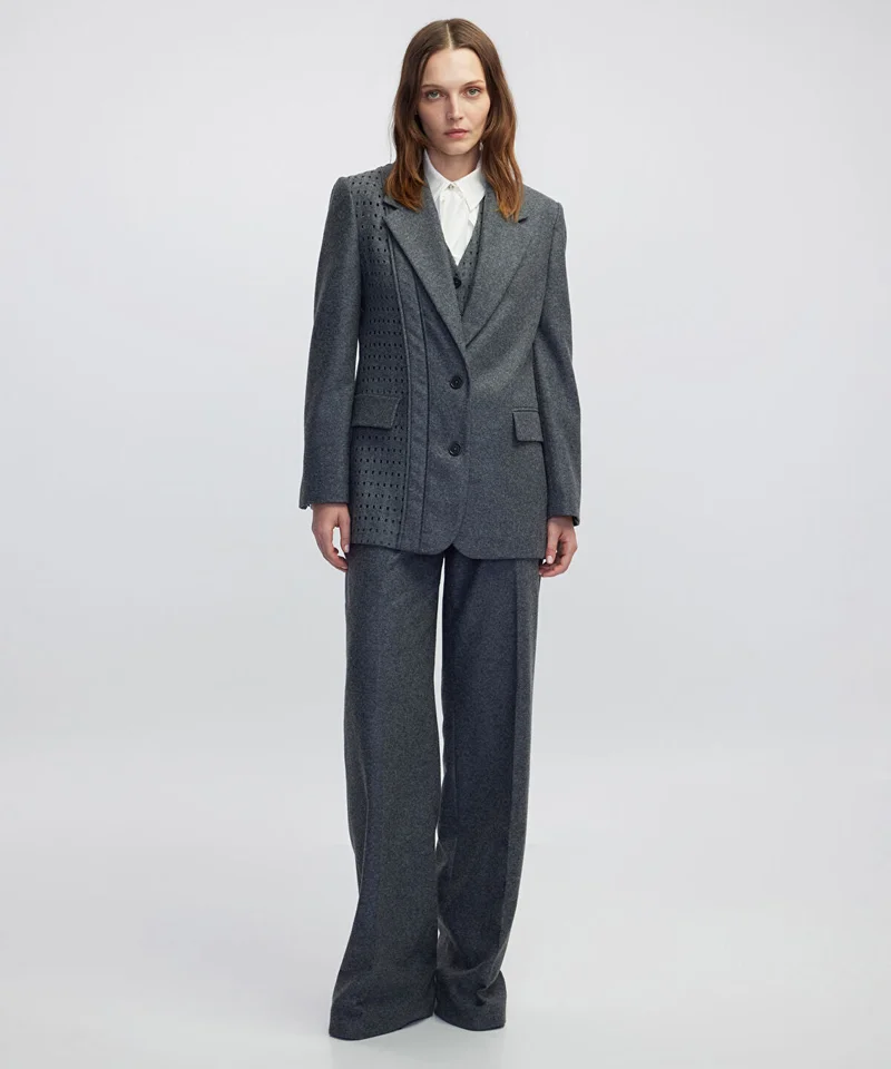 Ipekyol  Cutout Blazer with Shoulder Pads for Women | Best Price UAE