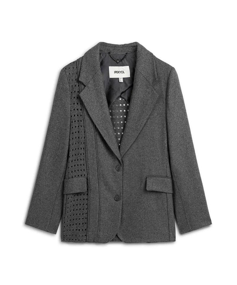 Ipekyol  Cutout Blazer with Shoulder Pads for Women | Best Price UAE