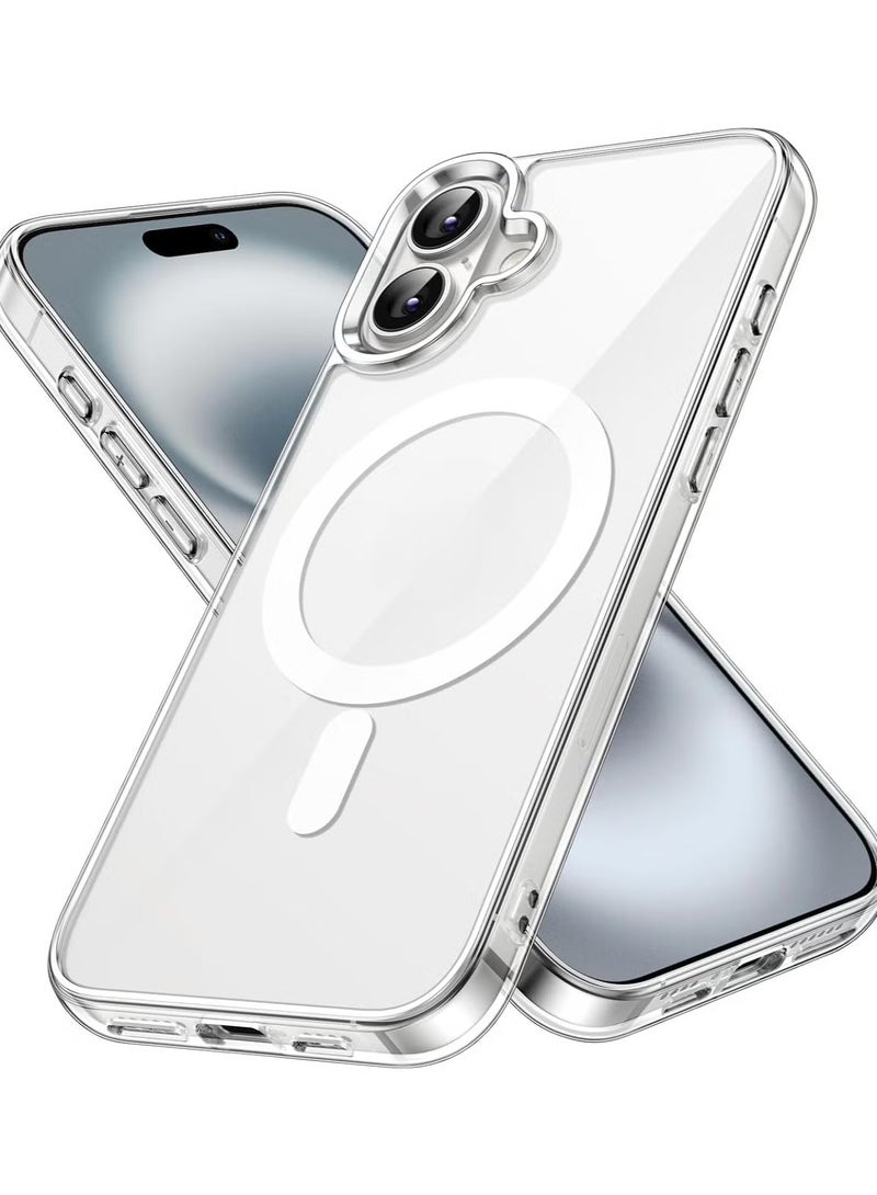 JAJEEK Magnetic Crystal Clear Case for iPhone 16 Plus – Premium Transparent Protection, Shockproof, Slim Design, Anti-Scratch, Anti-Yellowing, Magnetic Closure for Easy Attachment – Perfect Fit for iPhone 16 Plus - Image 2