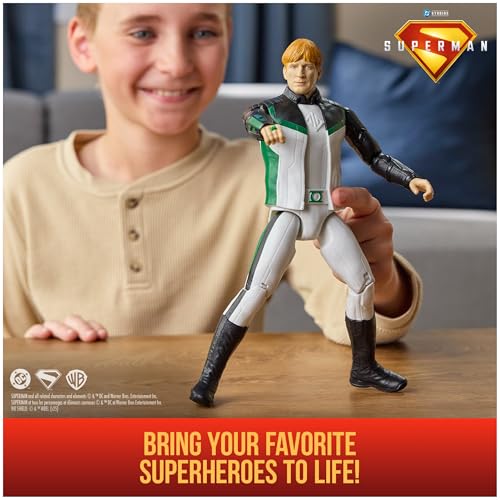 DC Comics, Superman Green Lantern 12-inch Superhero Action Figure, Kids Toys for Boys and Girls Pretend Play, for Ages 4 and Up - Image 2