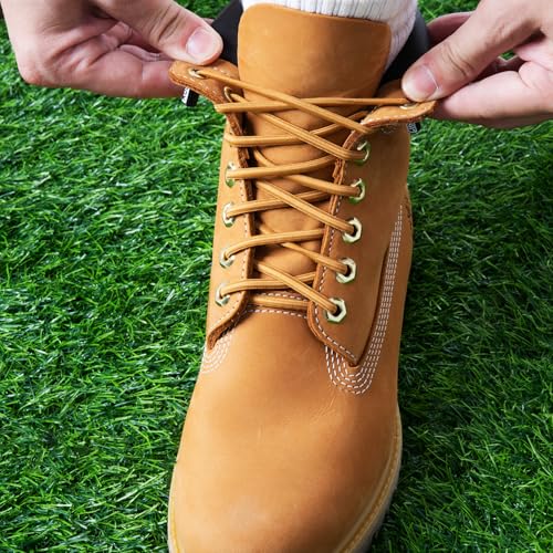 YLOKO 2 Pairs No Tie Elastic Shoelaces - Brown | Oval Tieless Shoe Laces | Stretch Shoe Strings for Adults & Kids Sneakers, Work Boots, Athletic Shoes - Image 2