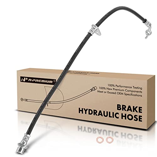 A-Premium APremium Front Passenger Brake Hydraulic Hose Compatible with Toyota Models RAV4 2000 2001 2002 2003 2004 2005 Replace 9094702C54 - Image 1