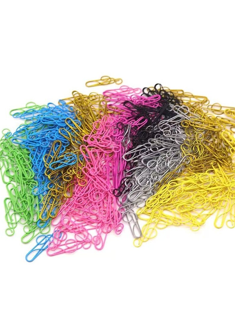 Generic 100 Creative High Note Paper Clips, Colored Paper  Clips, Office Use, Student Supplies, High Quality Paper Clips, Document Paper Clips, Durable Rust-Proof Paper Clips, Letter Clips  - Image 1