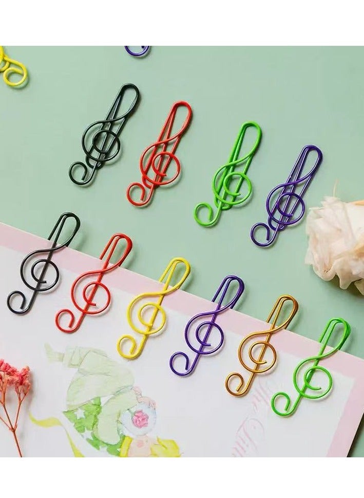 Generic 100 Creative High Note Paper Clips, Colored Paper  Clips, Office Use, Student Supplies, High Quality Paper Clips, Document Paper Clips, Durable Rust-Proof Paper Clips, Letter Clips  - Image 2