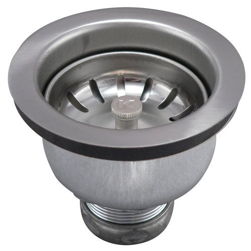 Keeney 1434SS Deep Cup Sink Strainer with Power Ball Basket, Stainless Steel - Image 1