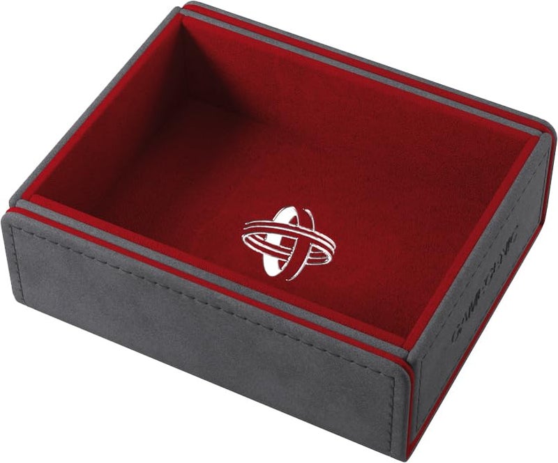 Gamegenic Token Keep - Premium Token Box for Safe Storage, Fits Dungeon 1100+ and Dungeon S 550+, Holds Tokens, Dice, and Cards, Fully Usable During Gameplay, Gray/Red Color, Made - Image 2