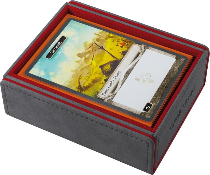 Gamegenic Token Keep - Premium Token Box for Safe Storage, Fits Dungeon 1100+ and Dungeon S 550+, Holds Tokens, Dice, and Cards, Fully Usable During Gameplay, Gray/Red Color, Made - Image 5