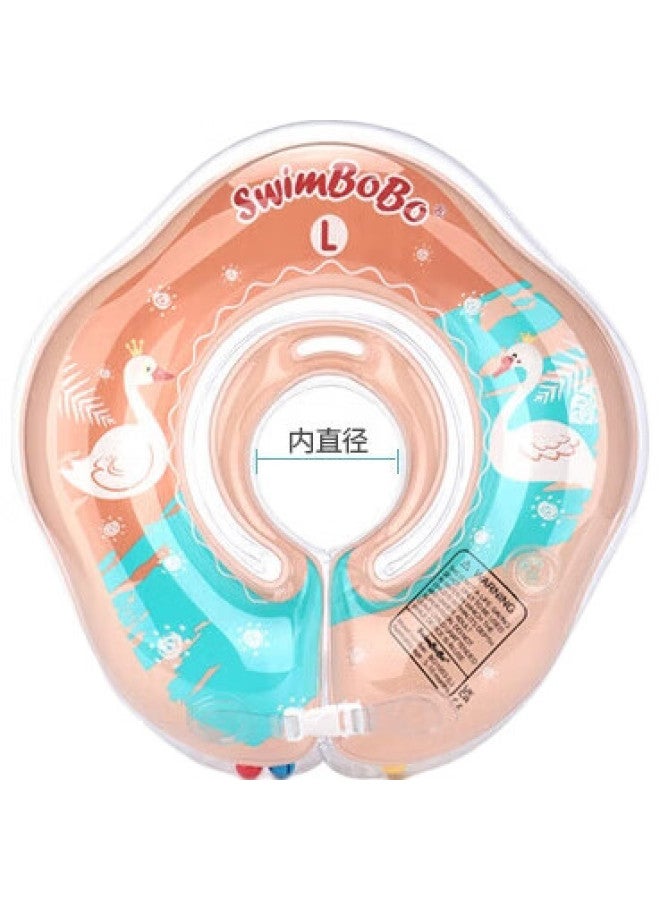 SwimBoBo Baby Swimming Ring, Neck Ring For Newborns, Infant Bath Neck Ring, Pink, Bo1003L - Image 1