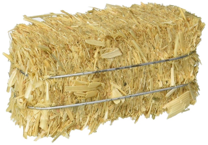 FloraCraft فلورا كرافت 12 قطعة بالة قش زخرفية 1 بوصة × 1.25 بوصة × 2.5 بوصة طبيعية - Image 4