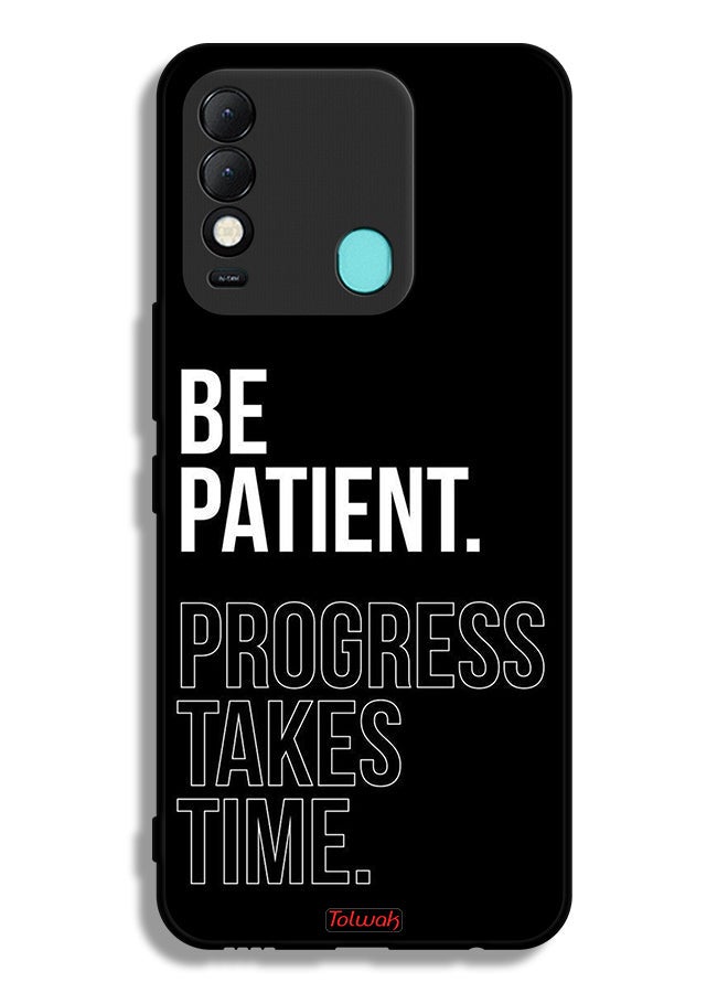 Tolwak Tecno Spark 8 Protective Case Cover Be Patient Progress Takes Time - Image 2