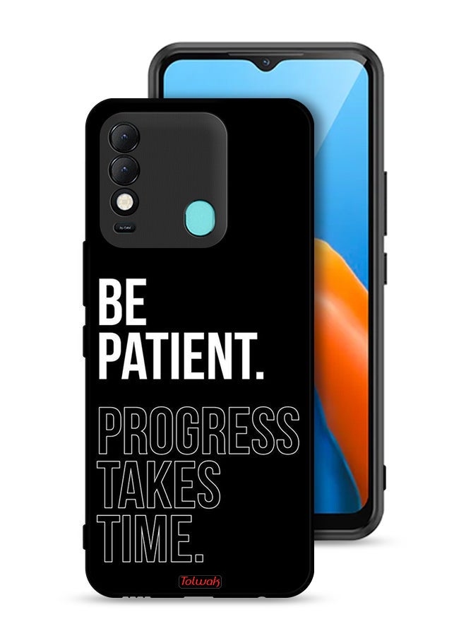 Tolwak Tecno Spark 8 Protective Case Cover Be Patient Progress Takes Time - Image 1