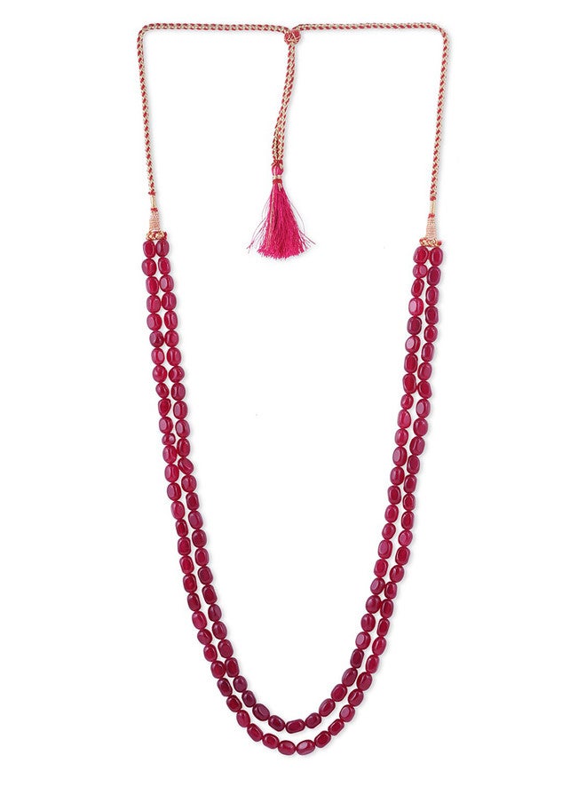 Binnis Wardrobe Red German Silver Layered Necklace - Image 2