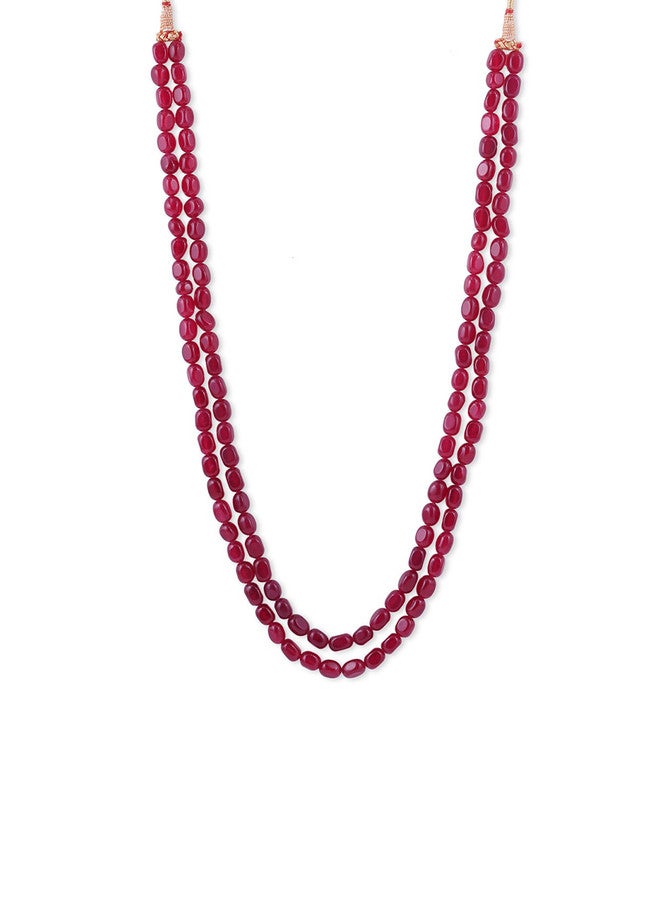 Binnis Wardrobe Red German Silver Layered Necklace - Image 3
