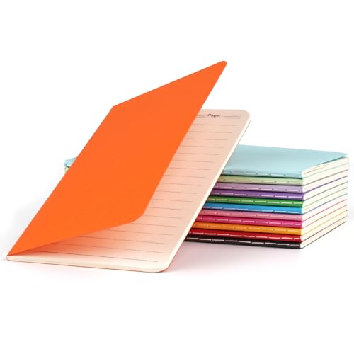 Hoiny 12 Pack Mini Pocket Notebook, 3.5 X 5.5 Inch Lined Small Journals for Kids, Colorful Cover Notepads for Traveler, Students, School Supplies, 30 Sheets/60 Pages, Memo Pad, Tiny Note Book Bulk - Image 1
