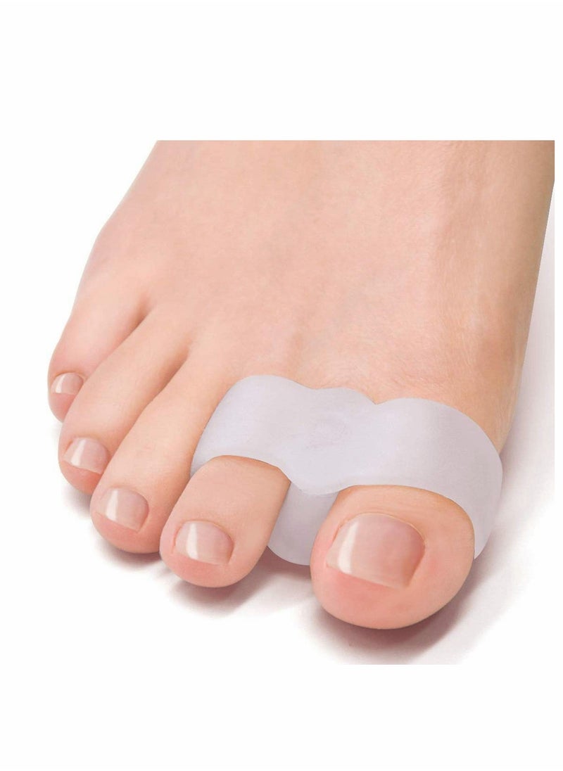 Generic - 3 Pairs Toe Corrector Toe Separators for Overlapping Toes Silicone Bunion Corrector, Toe Separators with 2 Loops, Big Toe Space Suitable for Bunion and Overlap Toe 6 PCS - Image 1