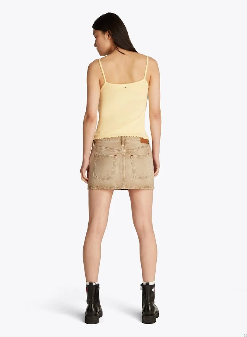 TOMMY JEANS Slim Rib Top With Strap