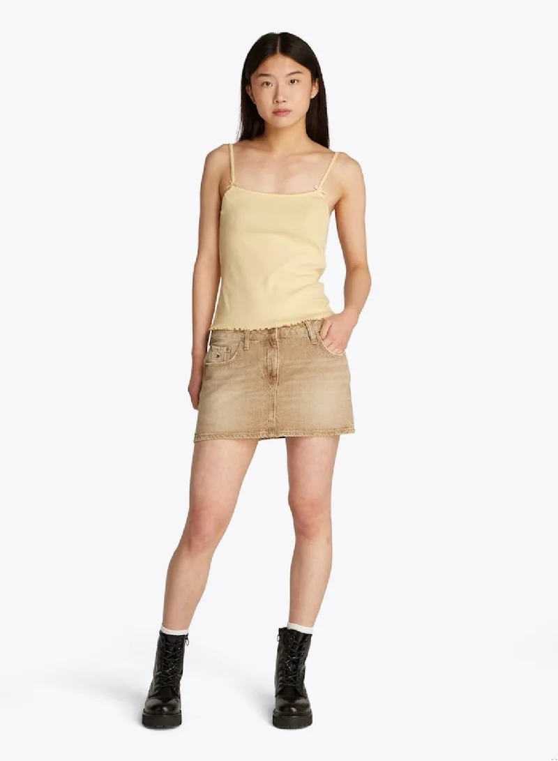 TOMMY JEANS Slim Rib Top With Strap