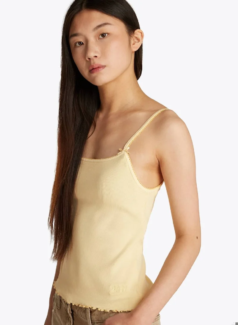 TOMMY JEANS Slim Rib Top With Strap