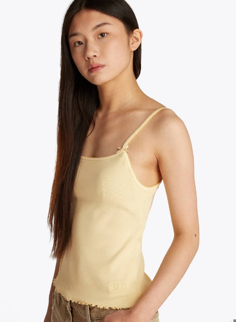 TOMMY JEANS Slim Rib Top With Strap - Image 5