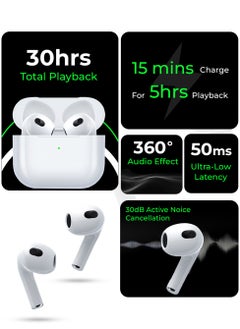 glassology Truly Wireless Earbuds Thumping Bass Multi Mode 5H Playtime Magnetic Wireless Charging Customized Sound Gaming Mode  - Image 4