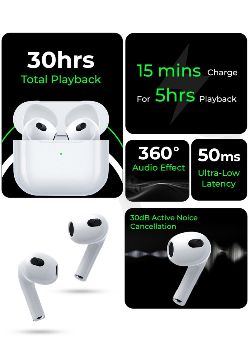 glassology - Truly Wireless Earbuds Thumping Bass Multi Mode 5H Playtime Magnetic Wireless Charging Customized Sound Gaming Mode - Image 1