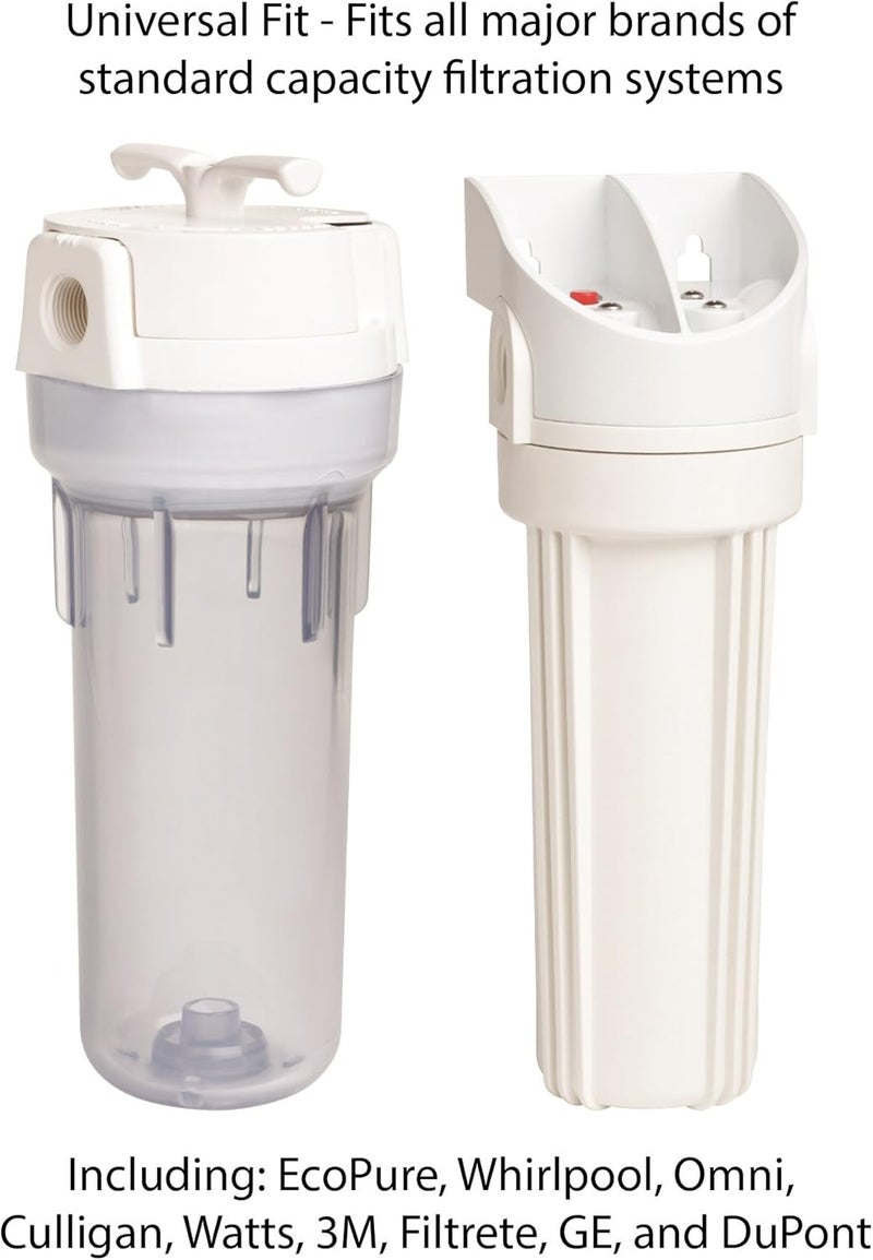 EcoPure EPW2C Carbon Block Universal Whole Home Water Filter 2-Pack – Fits Standard Capacity Systems – NSF Certified – 5 Micron – Reduces Chlorine, Sediment, Sand, Dirt & Rust – 3-Month Life per Filter - Image 2