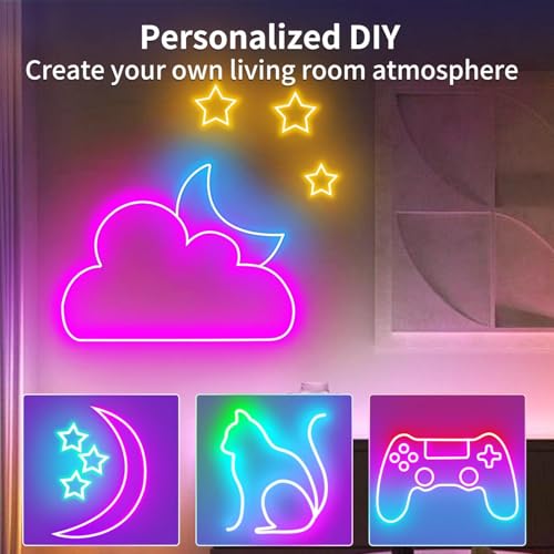 KBR RGB Neon LED Strip Light with Remote and Silicone Diffuser – Flexible Multicolor Rope Light for Home, Bedroom, Gaming Room, Party, and Decorative Lighting (5 Meter) - Image 4