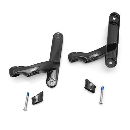 TOPRAMETAL For harley street glide fog passing light kit LED motorcycle fog Auxiliary Lighting Bracket for harley davidson spot light bracket (Bracket + Mounts -Gloss Black) - Image 5