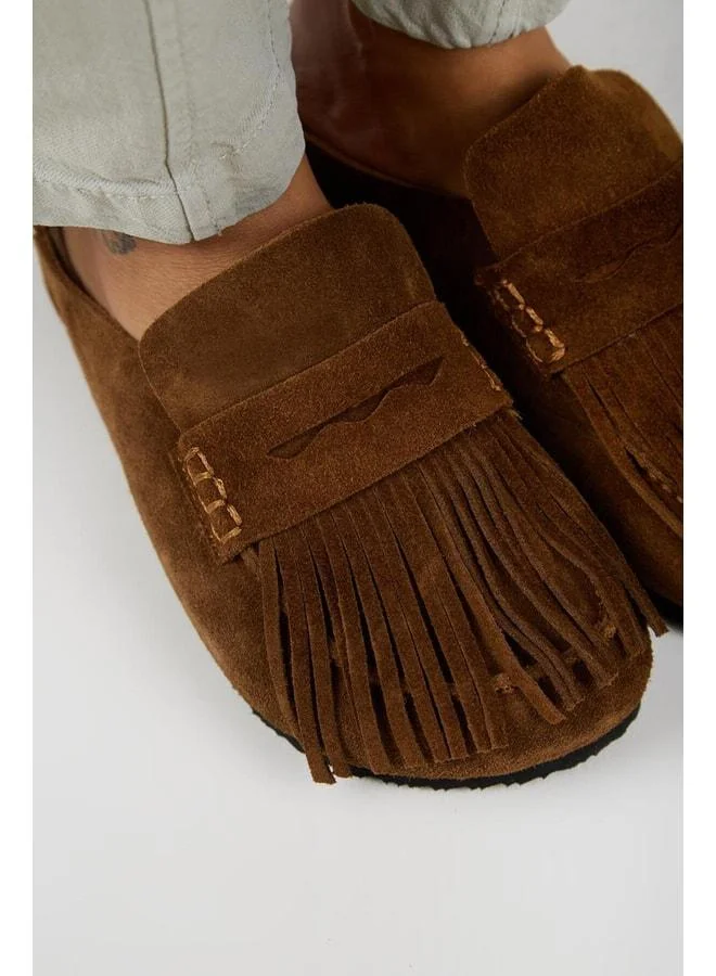 Manijero  Madora Women's Genuine Leather Fringed Sabo Taba Sandal for Women | Best Price UAE