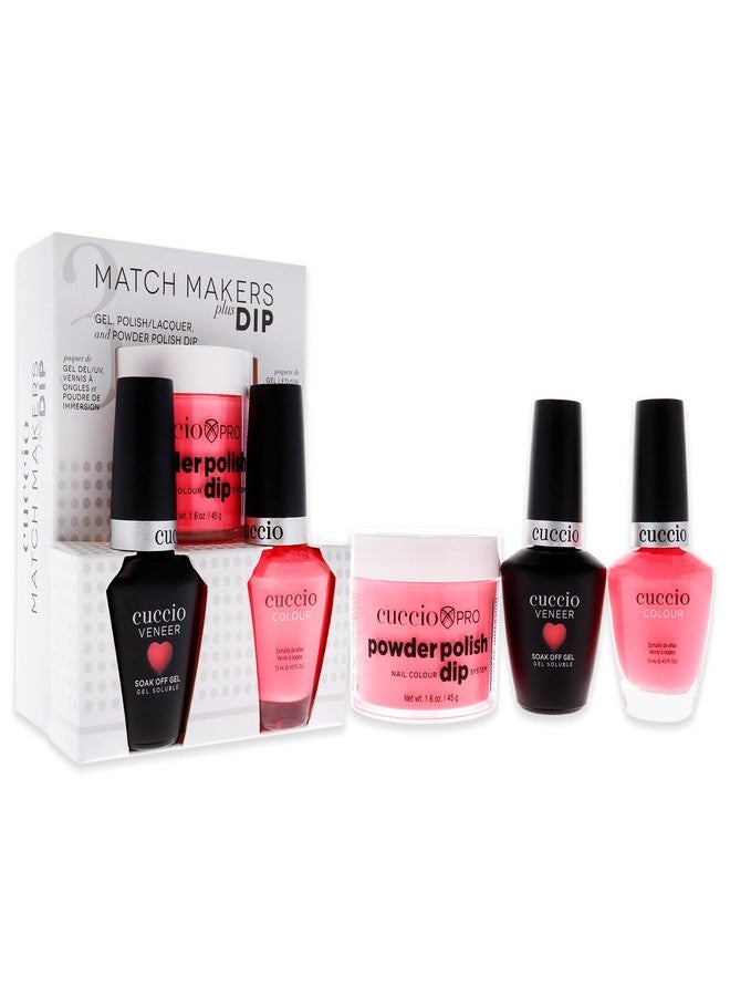 Cuccio Colour Matchmakers Plus Nail Dip - Matching Mani-Pedi With Flawless Coordination - A Color Lacquer And Color Veneer Gel Polish In The Same Color - Livin' On A Prayer - Large - 3 Pc Kit - Image 3