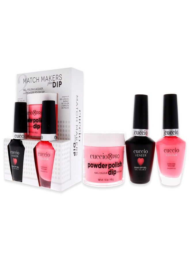 Cuccio Colour Matchmakers Plus Nail Dip - Matching Mani-Pedi With Flawless Coordination - A Color Lacquer And Color Veneer Gel Polish In The Same Color - Livin' On A Prayer - Large - 3 Pc Kit - Image 4