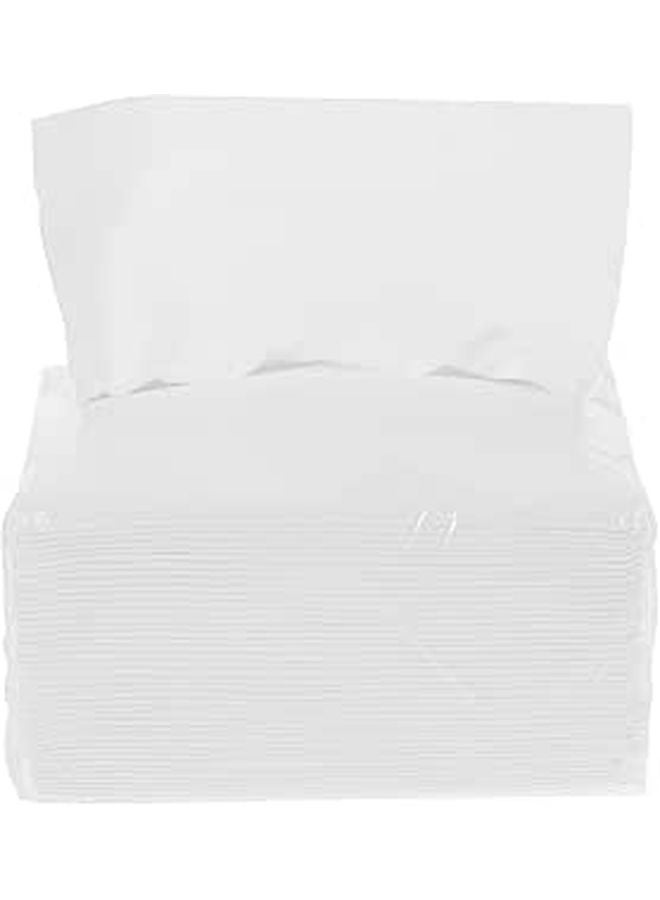 مناديل ورقية بيضاء قابلة للتخلص بكميات كبيرة 6 عبوات مناديل عشاء ناعمة وماصة - Image 1