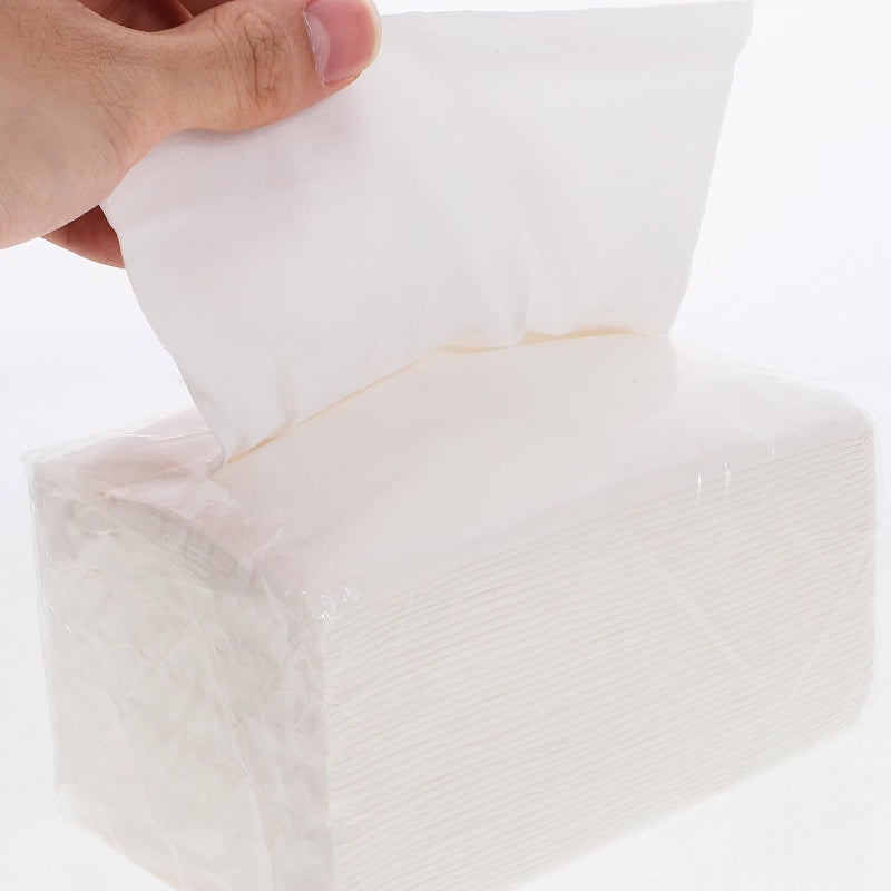 مناديل ورقية بيضاء قابلة للتخلص بكميات كبيرة 6 عبوات مناديل عشاء ناعمة وماصة - Image 4