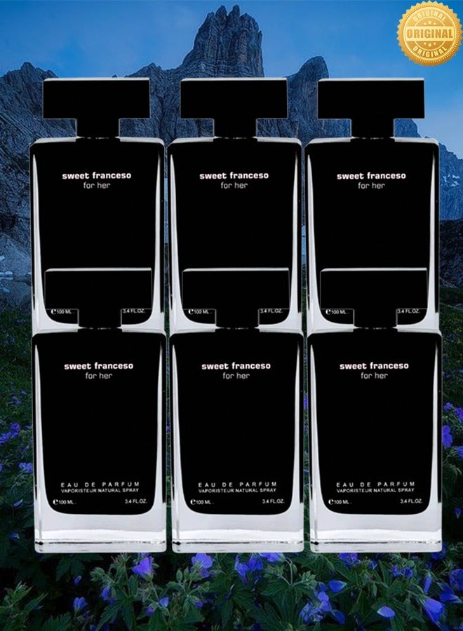 فور هير 6 قطع عطر سويت فرانسيسو اسود لها 100 مل - Image 1