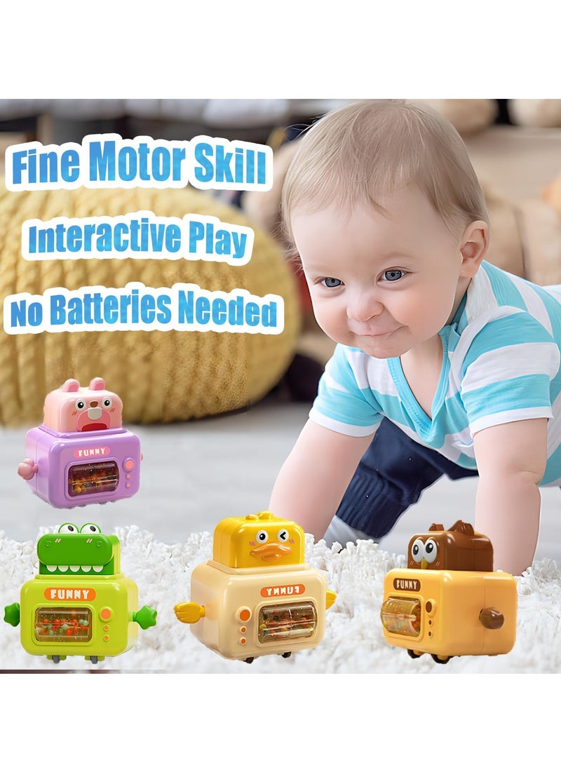 KASTWAVE 4 عبوة سيارات ضغط وانطلاق، مجموعة سيارات سحب للخلف، سيارات حيوانات للأطفال، ألعاب دفع وانطلاق للأطفال، مجموعة مركبات لعب للأطفال من سن 1-3 أولاد وبنات - Image 5