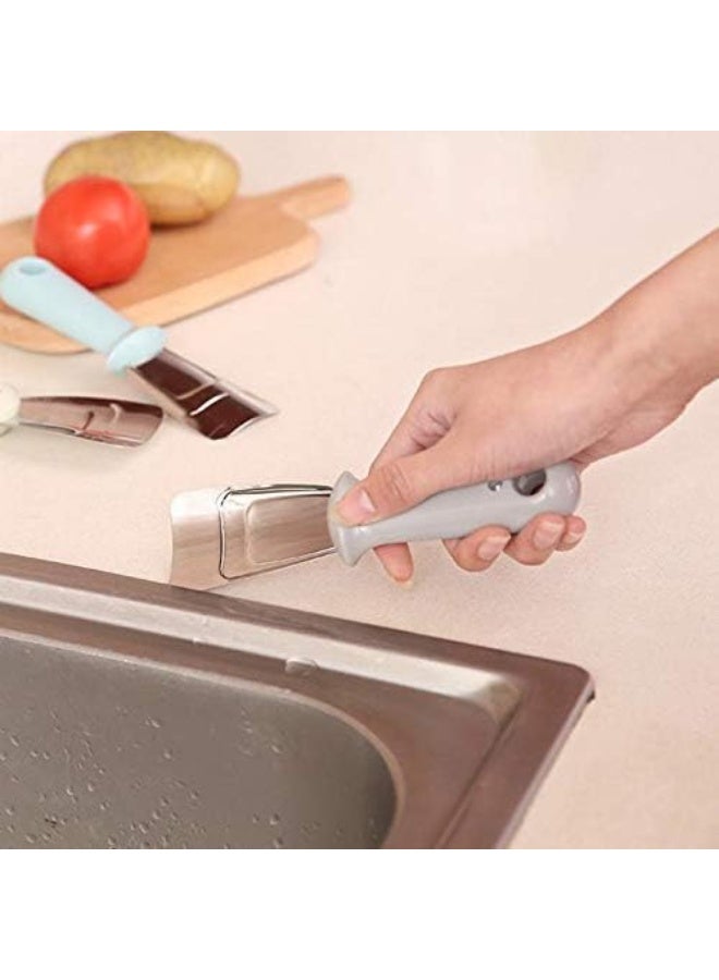 Rubik Kitchen Shovel Scrapper Stainless Steel Round Edges, De-Icer Defrosting Shovel For Refrigerator, Vegetable Scrapper, Multipurpose Tool  - Image 4
