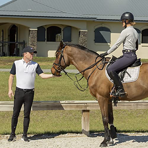 Equinavia Erik Mens Silicone Knee Patch Breeches | Ultimate Comfort & Performance Riding Pants - Black - 36 - Image 3