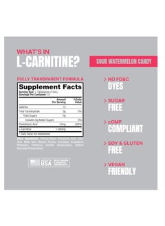 ProSupps Prosupps L-Carnitine 1500 Liquid Shots Sour Watermelon Candy 473ml  - Image 3