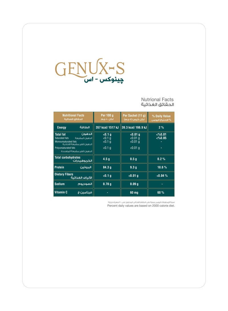 Genux-S Collagen, Multiple Health Benefits, 30 Sachet
