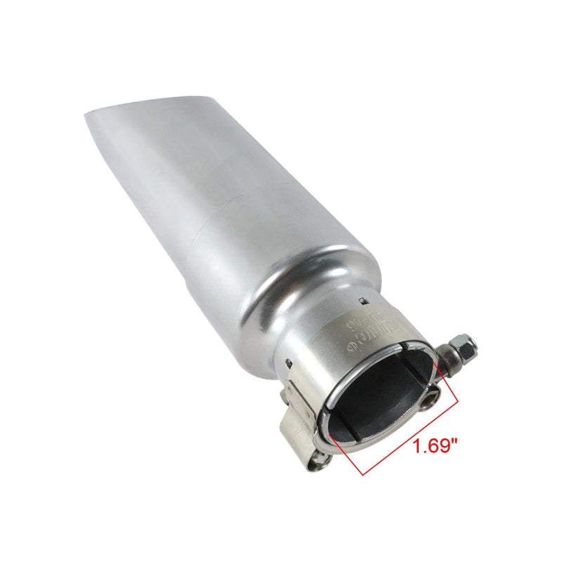 telfair GP318B Steel Exhaust Muffler Pipe - Compatible with 2017-2021 Honda Rebel CMX500, 9-Inch Clamp-On Silver Muffler, Aggressive Sound, Direct Fit Replacement - Image 3