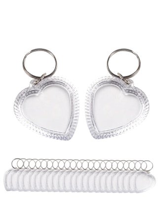 Transparent Acrylic Photo Frame, Keyring Heart-shaped Blank DIY,  Picture Insert Frame, Keychains Key Rings for Unisex Friends Family Couple Craft Artwork(25 PCS ) - pzsku/Z8208CC39BF71BEDF33C4Z/45/_/1717033820/c7b062a3-ba10-4638-a945-856a8bf96ab9