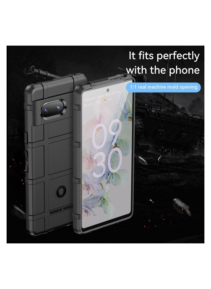 URBBKING - Shockproof Protection Phone Case for Google Pixel 7 Black - Image 1