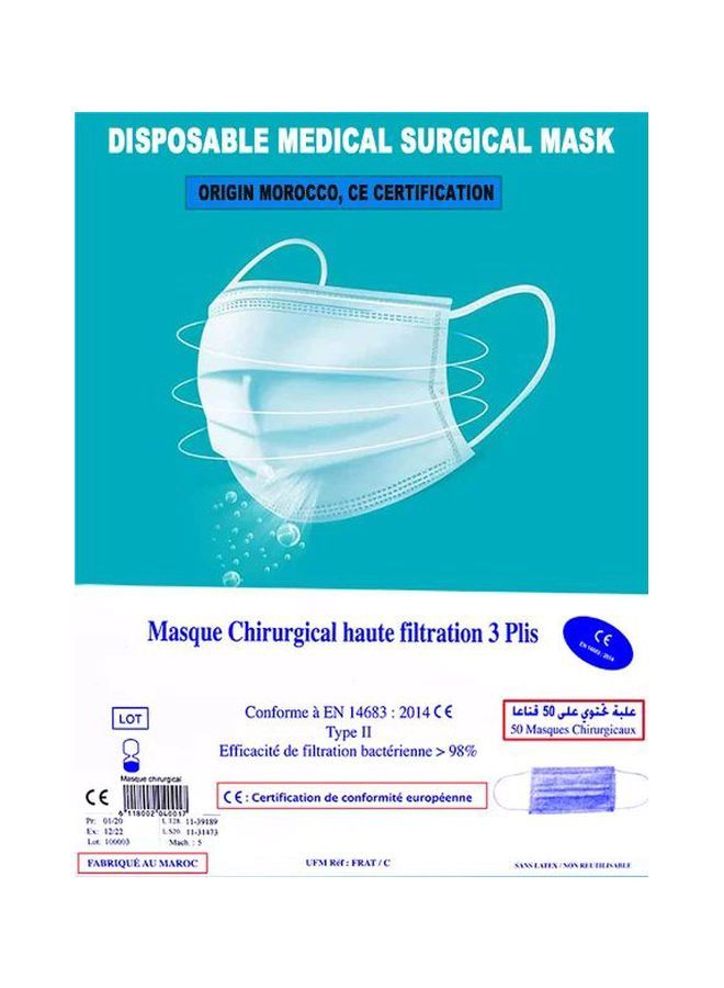 NIBEMINENT Pack Of 50 Disposable Protective Mask - Image 4