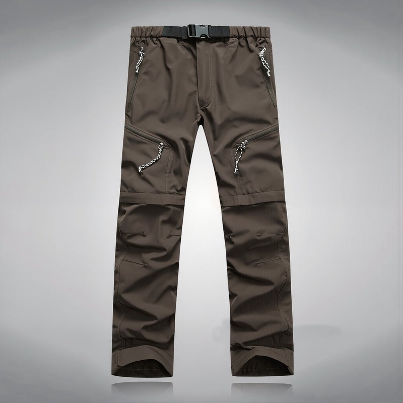 Upgraded Quick Dry Hiking Pants Water Stain Resistant Wrinkle Free Unisex Brown S - Image 3