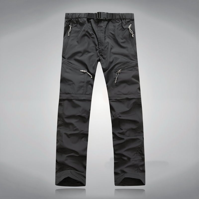 Upgraded Quick Dry Hiking Pants Water Stain Resistant Wrinkle Free Unisex Brown S - Image 4