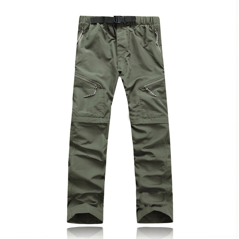 Upgraded Quick Dry Hiking Pants Water Stain Resistant Wrinkle Free Unisex Brown S - Image 1